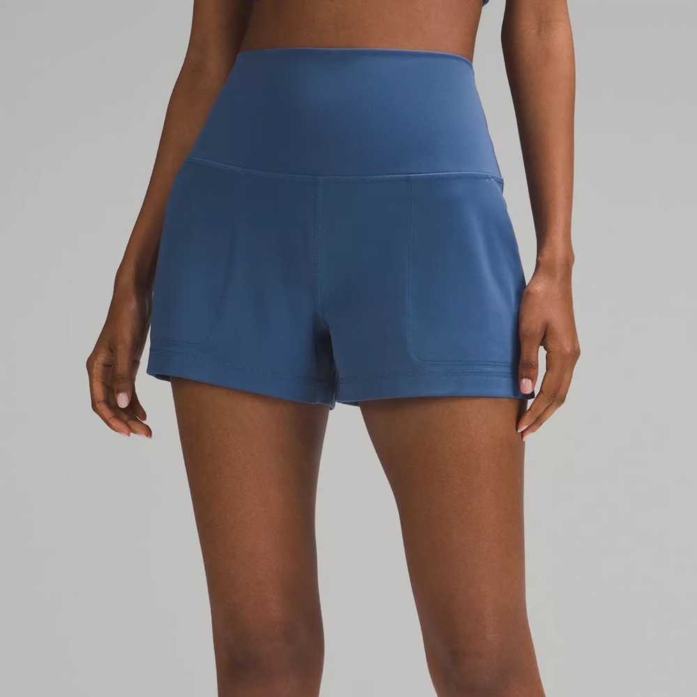 Lululemon Align Classic-Fit High-Rise Short 3" Pitch Blue